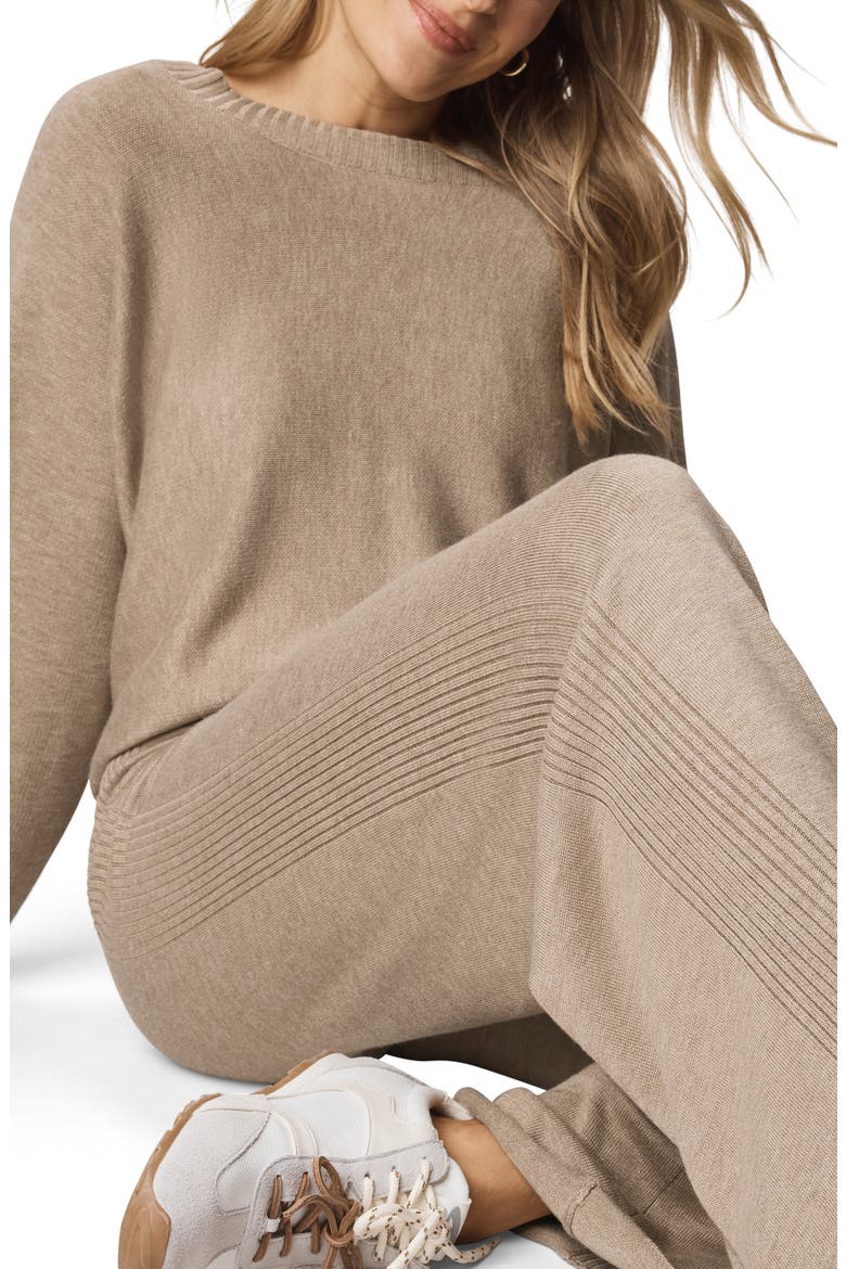 Georgie Full Length Pants, Alternate, color, LIGHT CEDAR BEIGE HEATHER