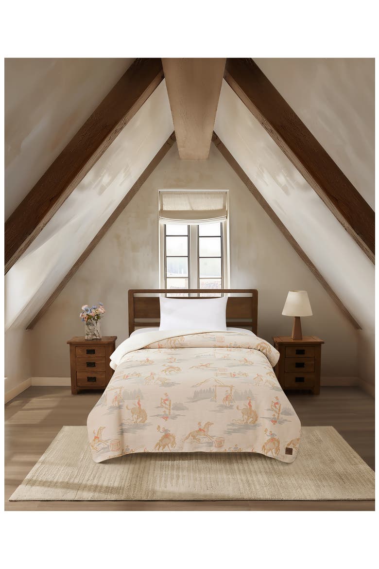 Rodeo Landscape Blanket, Alternate, color, TAN MULTI