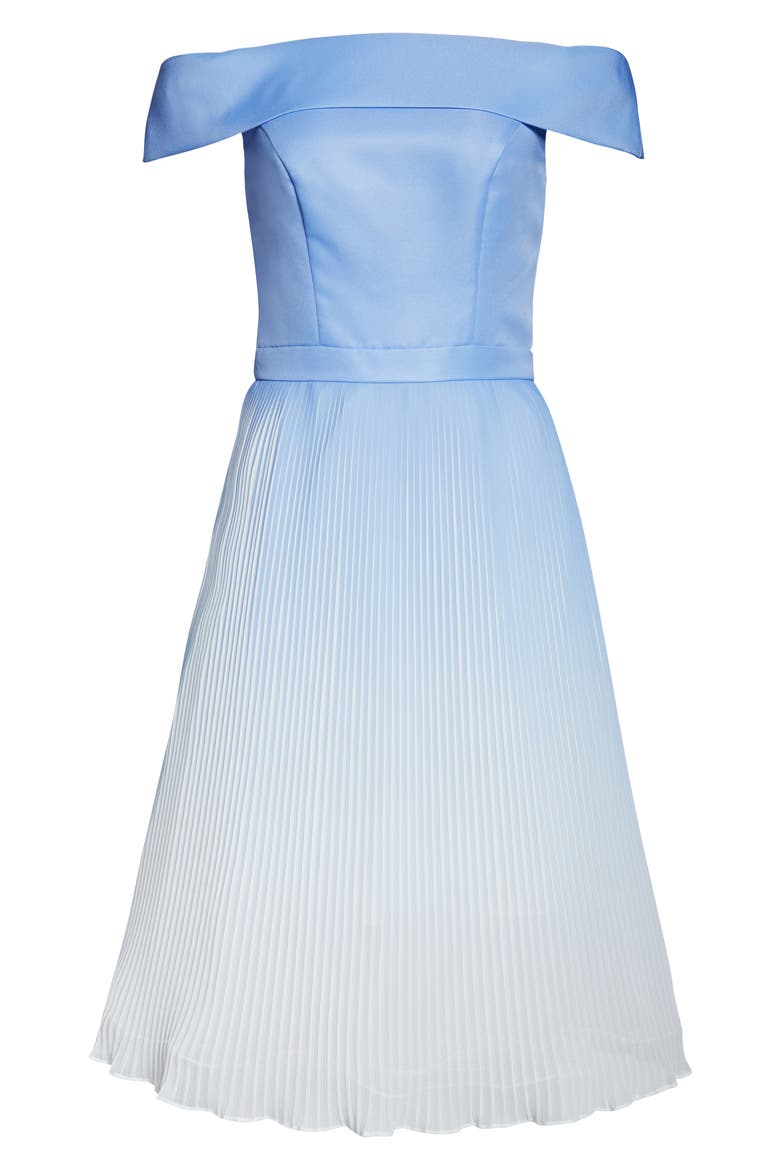 Mireya Off the Shoulder Party Dress, Alternate, color, BLUE
