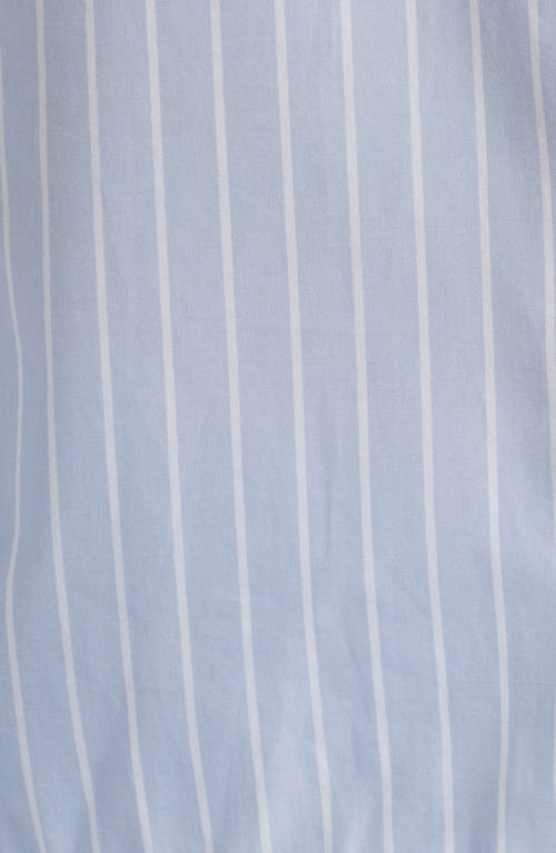 FRAME FRAME THE MODERN COLLAR STRIPE CROP BUTTON-UP SHIRT