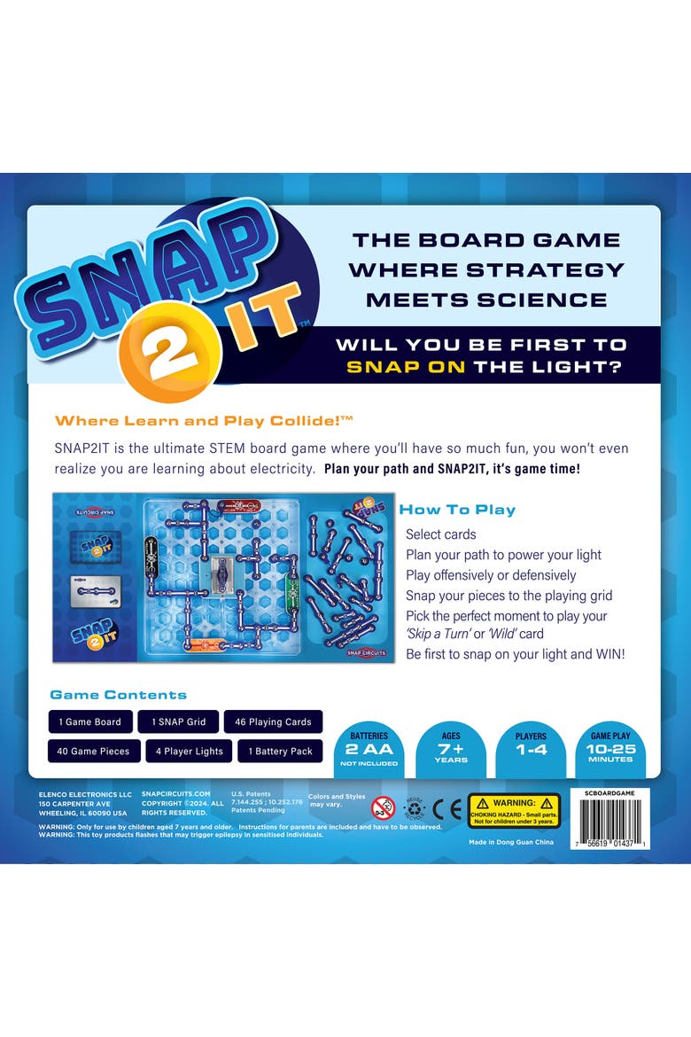 Snap2It Board Game, Science Kit, Kids, Alternate, color, Multicolored