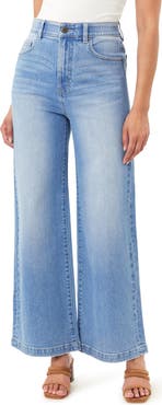 CURVE APPEAL Parisian Café 30-inch Ultra High Rise Wide Leg Jeans