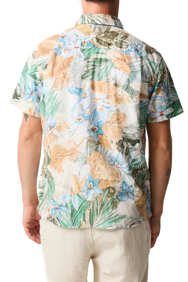 Otokia Tropical Short Sleeve Button-Up Shirt, Alternate, color, BOTANICAL