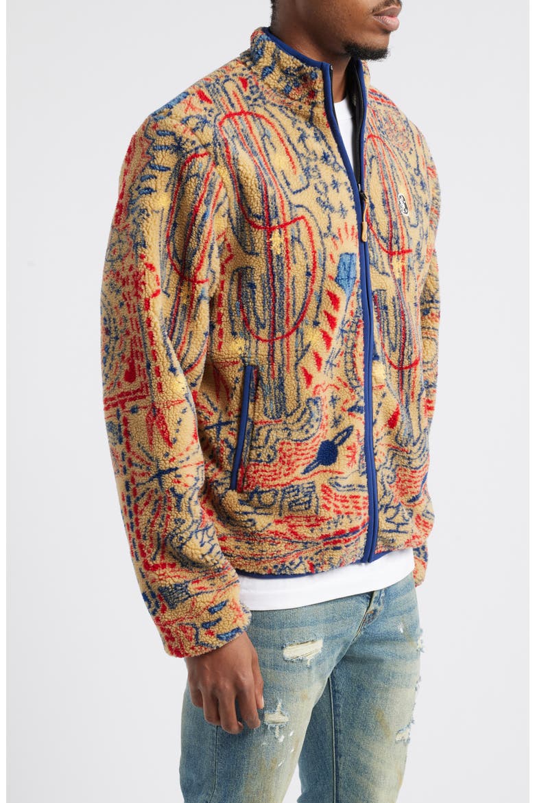 Campfire Fleece Jacket, Alternate, color, CURRY
