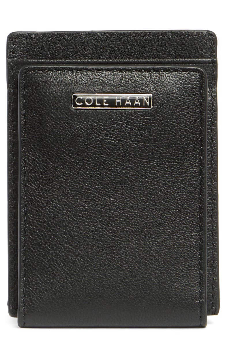 Cole Haan Magnetic Front Pocket Slimfold Wallet, Main, color, Black