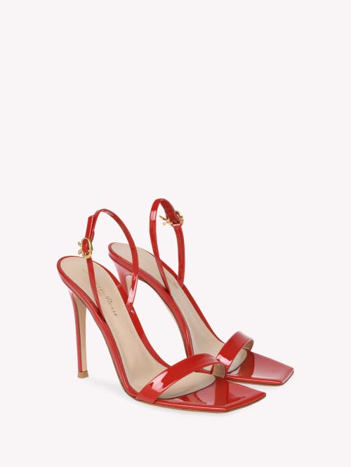 Gianvito Rossi Ribbon Strap-detail Open-toe Sandals In Red