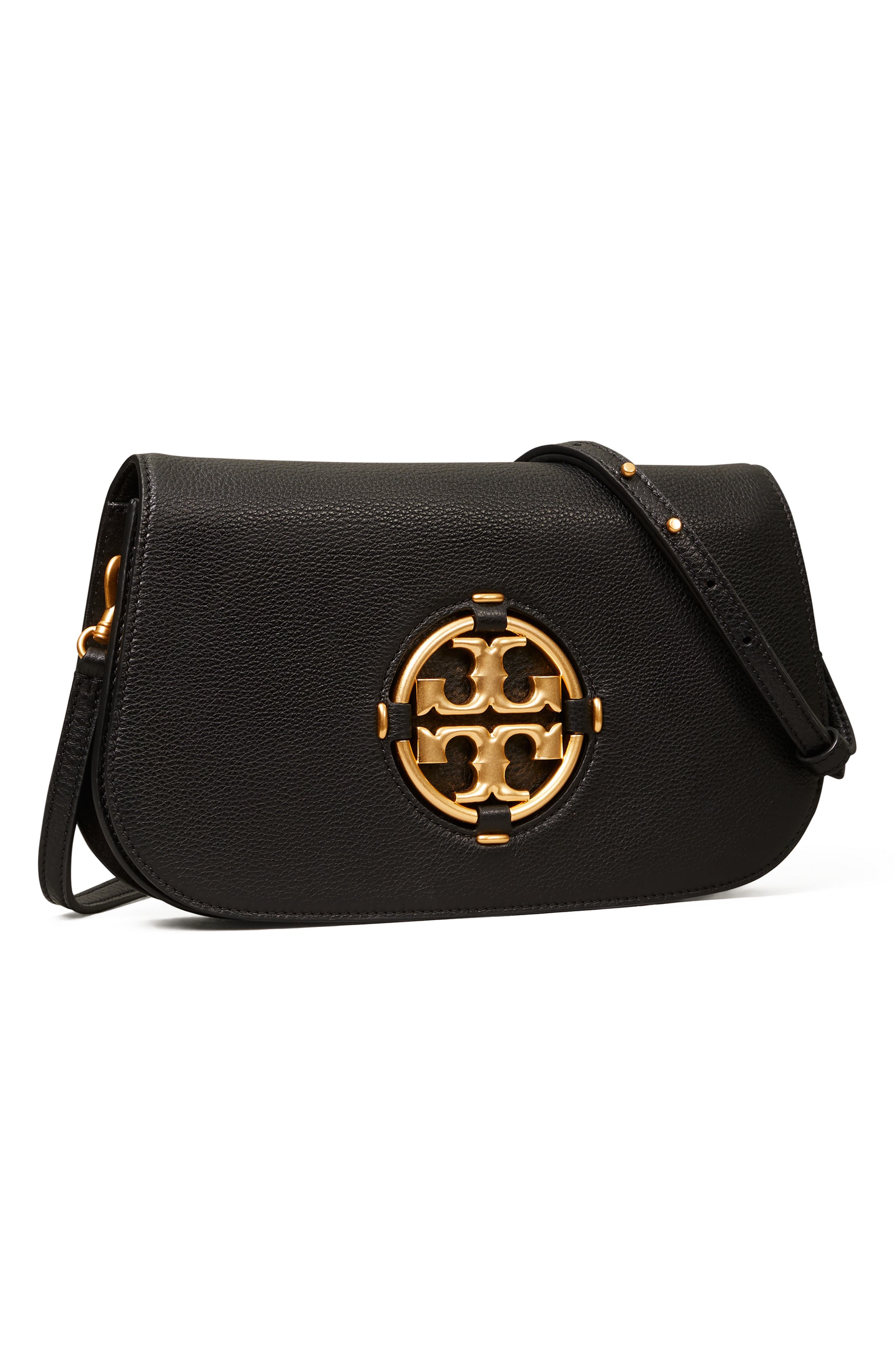 Tory Burch Miller Pebbled Leather Clutch, Alternate, color, 