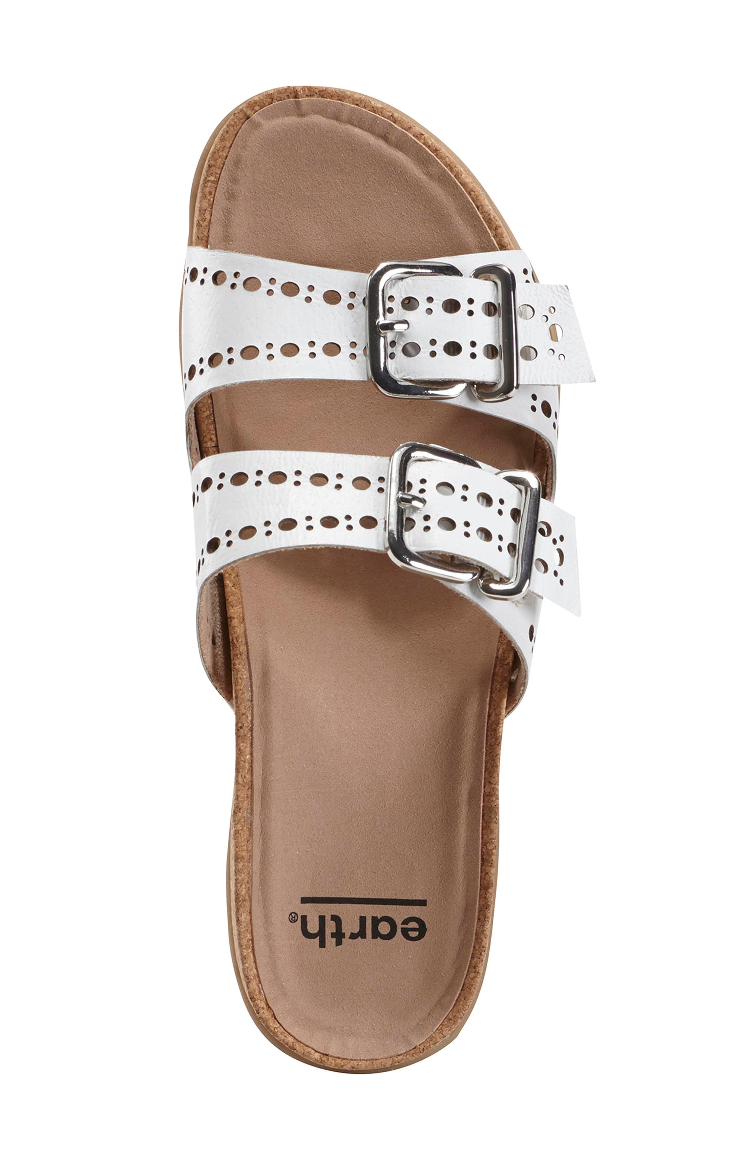Havana Slide Sandal, Alternate, color, WHITE LEATHER