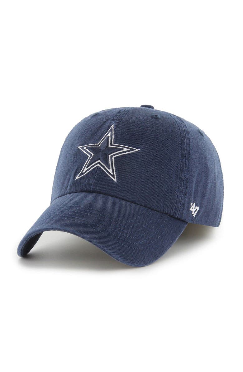 '47 Men's '47 Navy Dallas Cowboys Franchise Logo Fitted Hat, Main, color, Navy