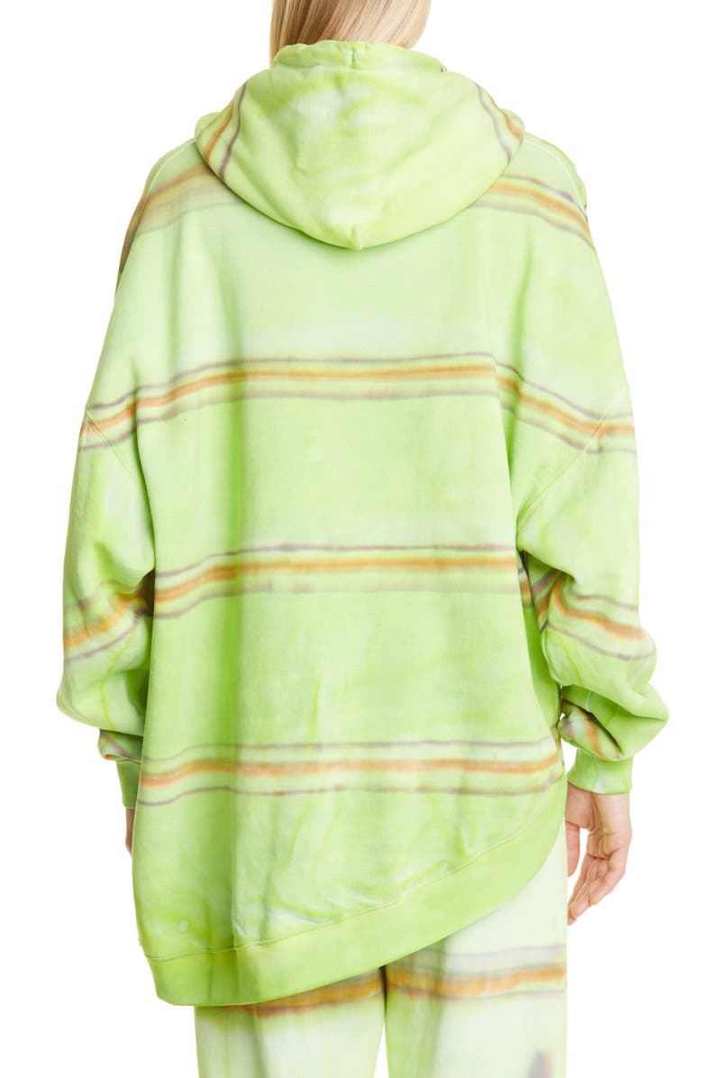 Collina Strada Wave Hem Tie Dye Oversize Cotton Hoodie, Alternate, color, 