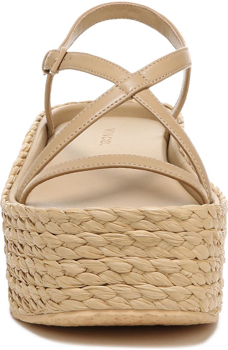 Vince Maxine Raffia Platform Strappy Sandal, Alternate, color,