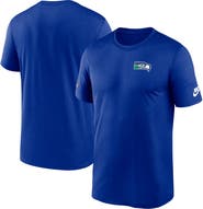 Nike Men's Nike Royal Seattle Seahawks Sideline Alt Pack Small Logo Legend Performance T-Shirt
