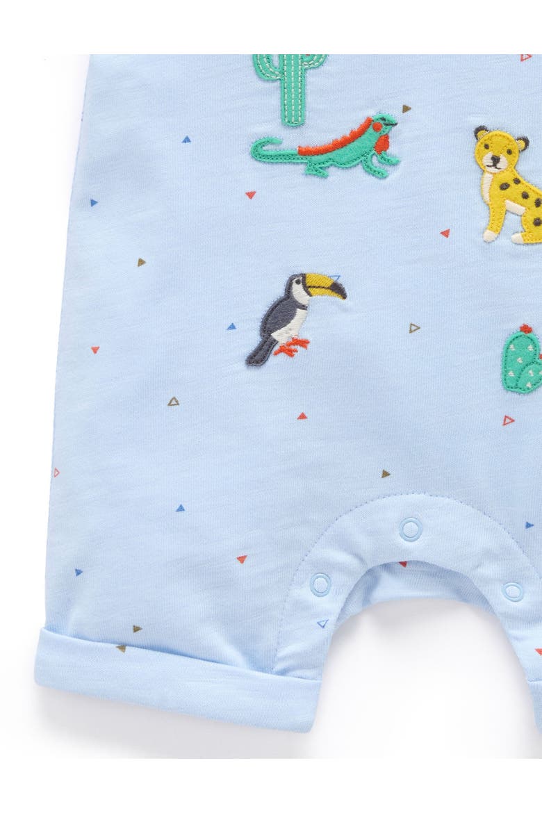 Animal Fiesta Short Romper, Alternate, color, Mini Triangle Print