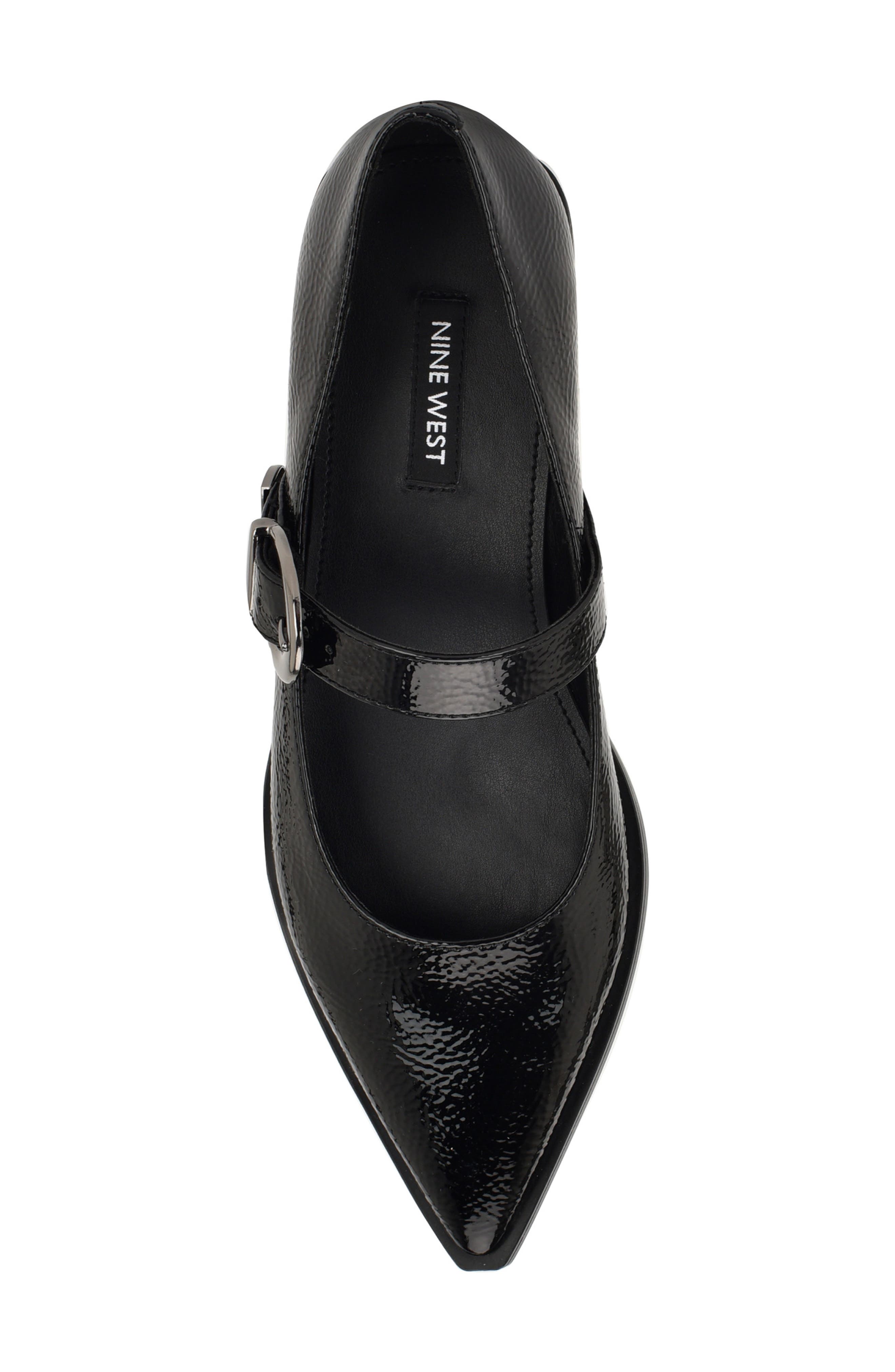 Nine West Katrel Mary Jane Flat, Alternate, color, Black Patent