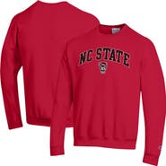 Champion Men's Champion Red NC State Wolfpack Arch Over Logo Pullover Sweatshirt