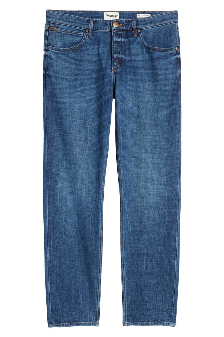 Slider Slim Straight Leg Jeans, Alternate, color, MID BLUE