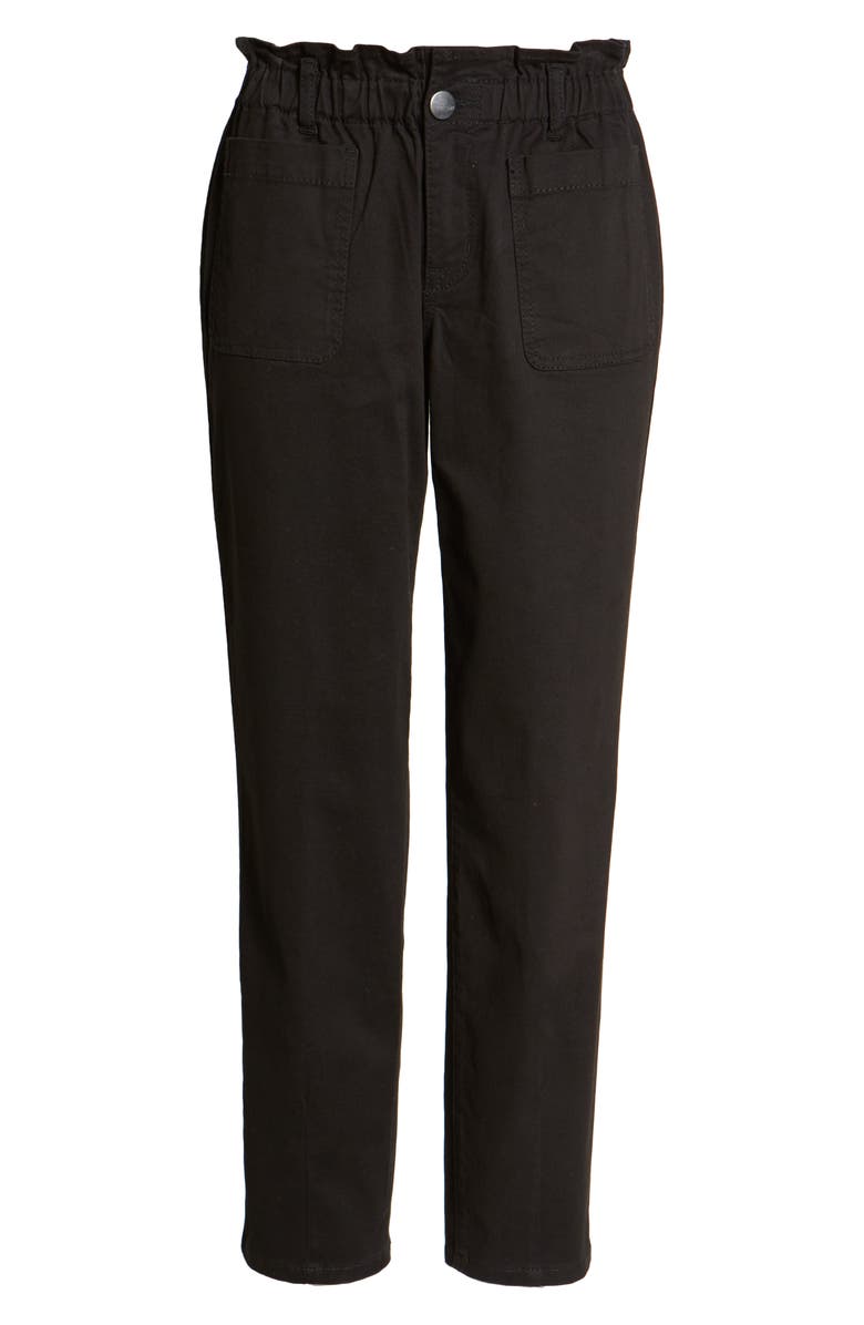 1822 Denim Paperbag Waist Twill Ankle Pants, Alternate, color,