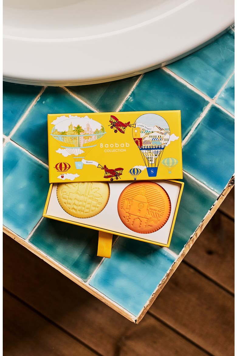 Miami & Saint-Tropez Soap Gift Box, Alternate, color, YELLOW/ ORANGE