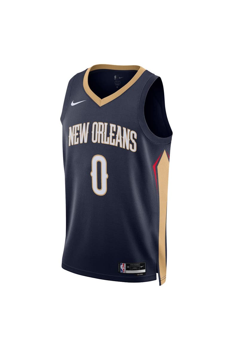 Unisex Nike Jeremiah Fears Navy New Orleans Pelicans Swingman Jersey - Icon Edition, Alternate, color, Navy