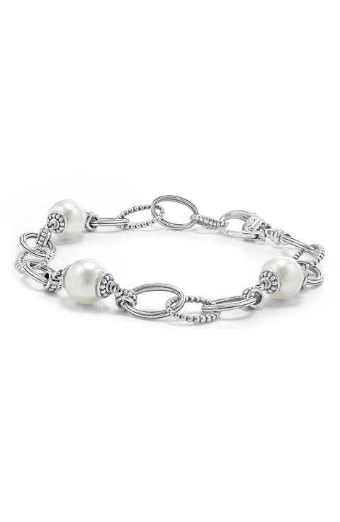 Luna Freshwater Pearl Station Bracelet