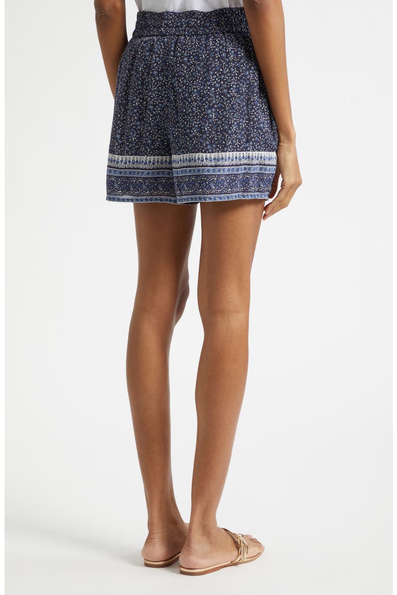 Vilvaldi Tie Waist Shorts, Alternate, color, NAVY MULTI