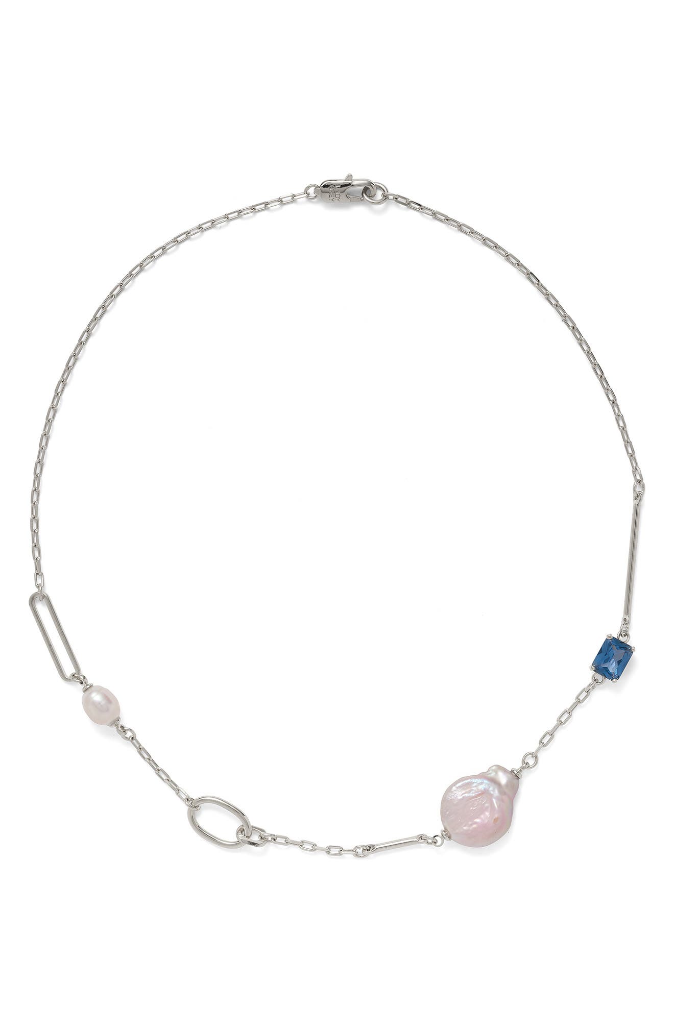 selected SILVER/BLUE ZIRCON/BLUSH PEARL