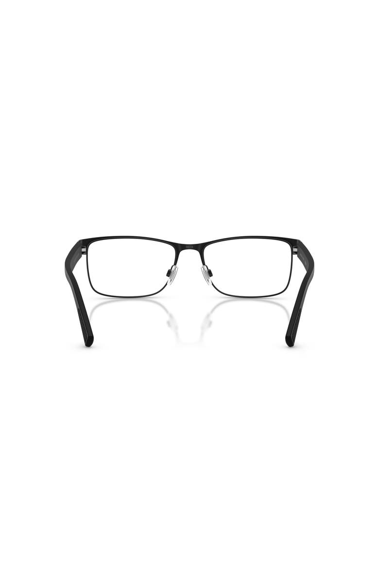 Polo Ralph Lauren 57mm Rectangle optical glasses, Alternate, color, Black