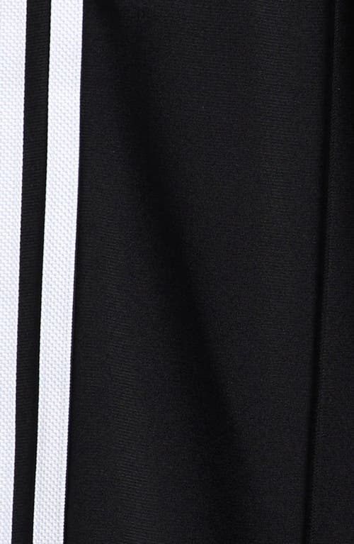 Adidas Originals 3 Stripes Wide Leg Pants In Black