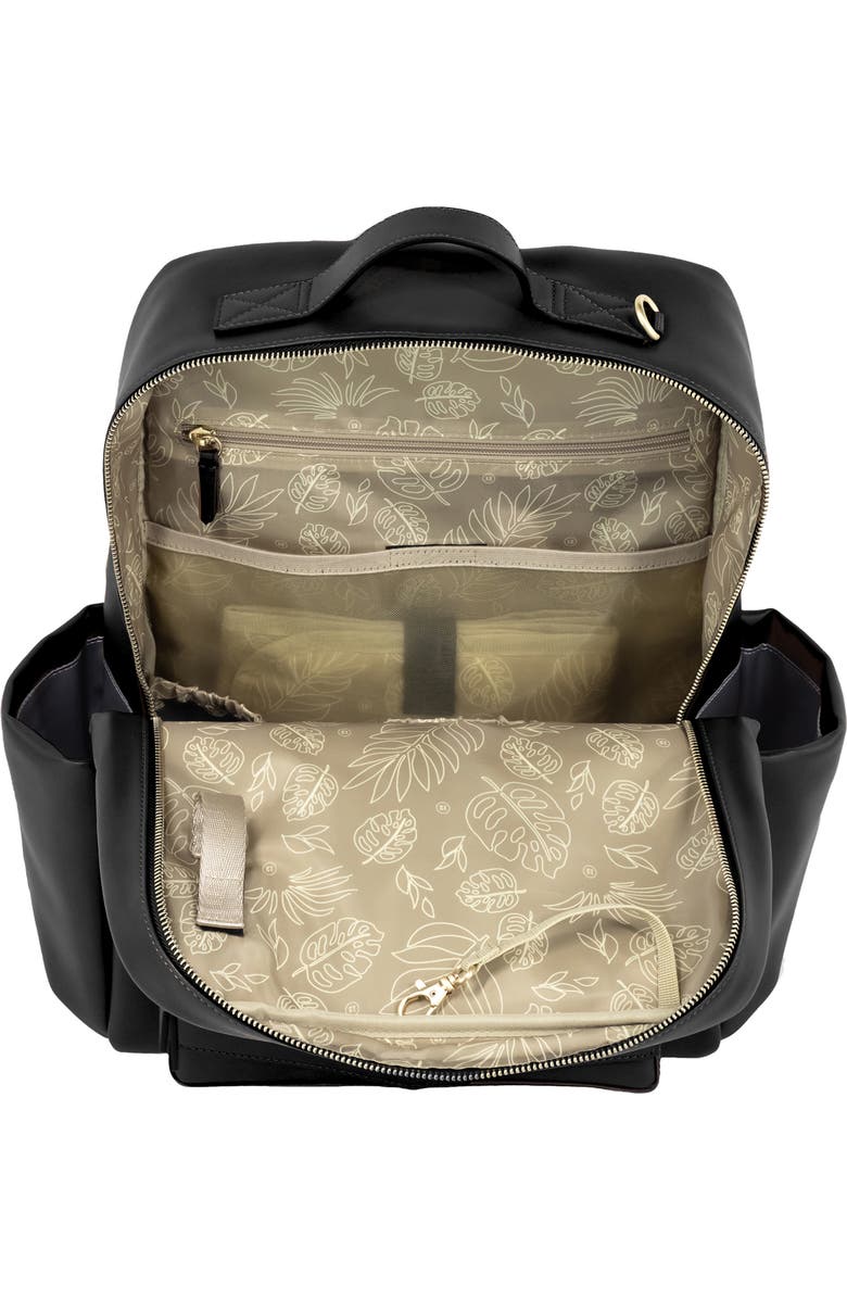 TWELVElittle Peek-A-Boo Faux Leather Diaper Backpack, Alternate, color,