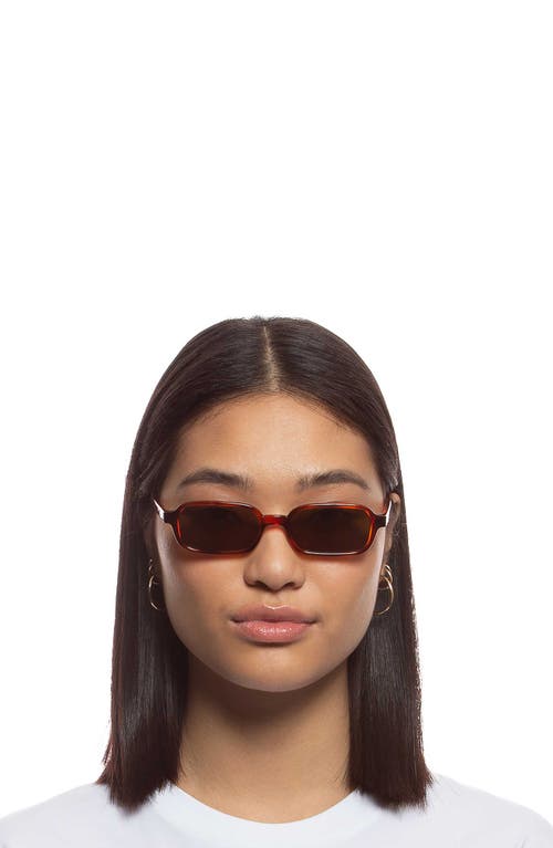 Le Specs Pilferer 53mm Rectangular Sunglasses In Brown