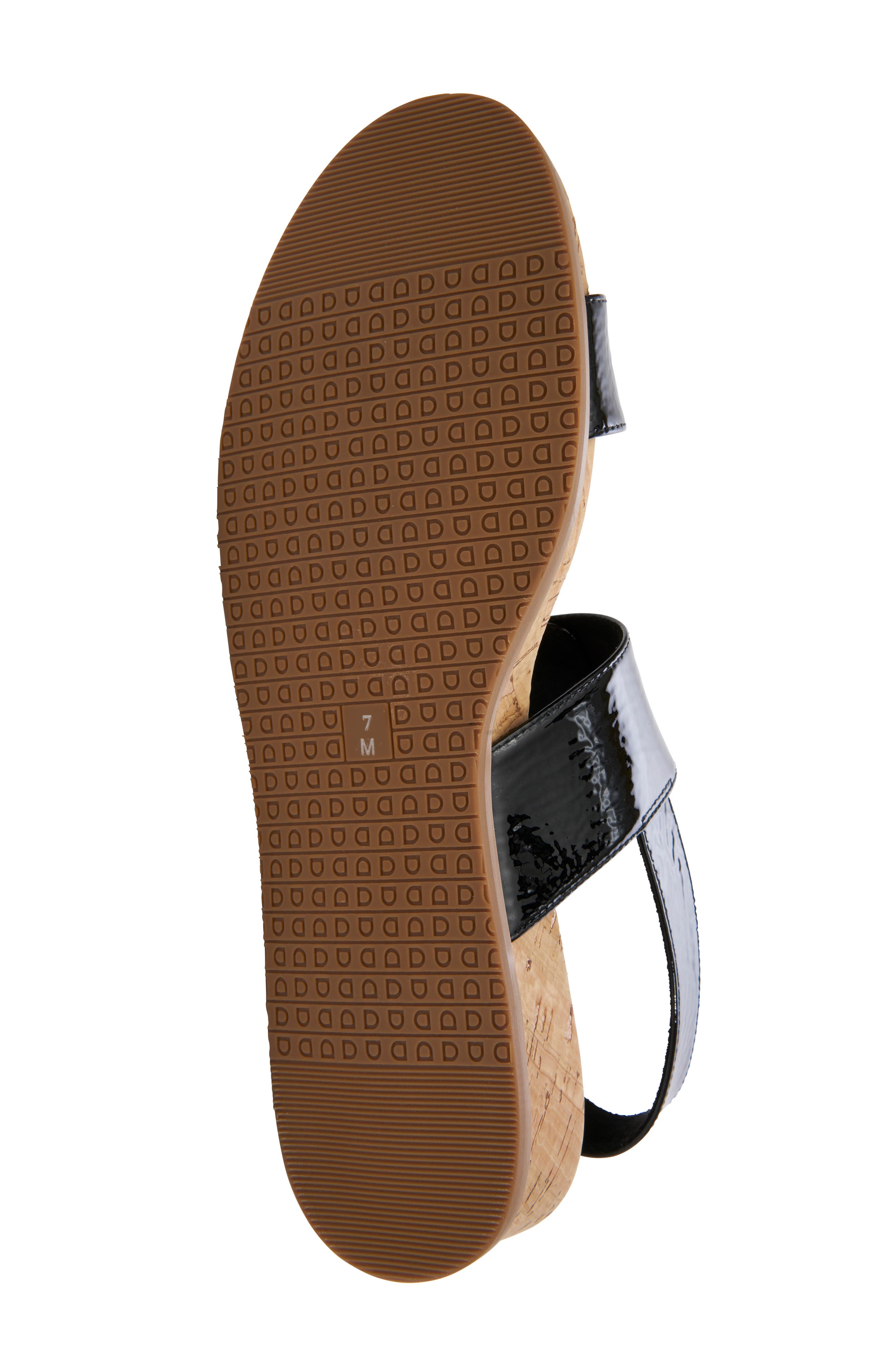 VANELi Nelly Wedge Sandal, Alternate, color, Black