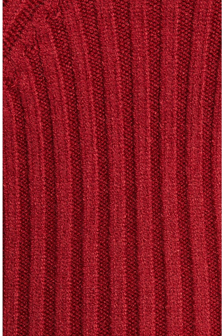 Twice the Love Rib Knit Tube Top & Bolero, Alternate, color, WINE RED