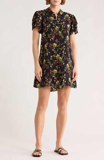 Alice + Olivia Jem Short Sleeve Shirtdress