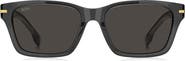 BOSS 56mm Rectangular Sunglasses