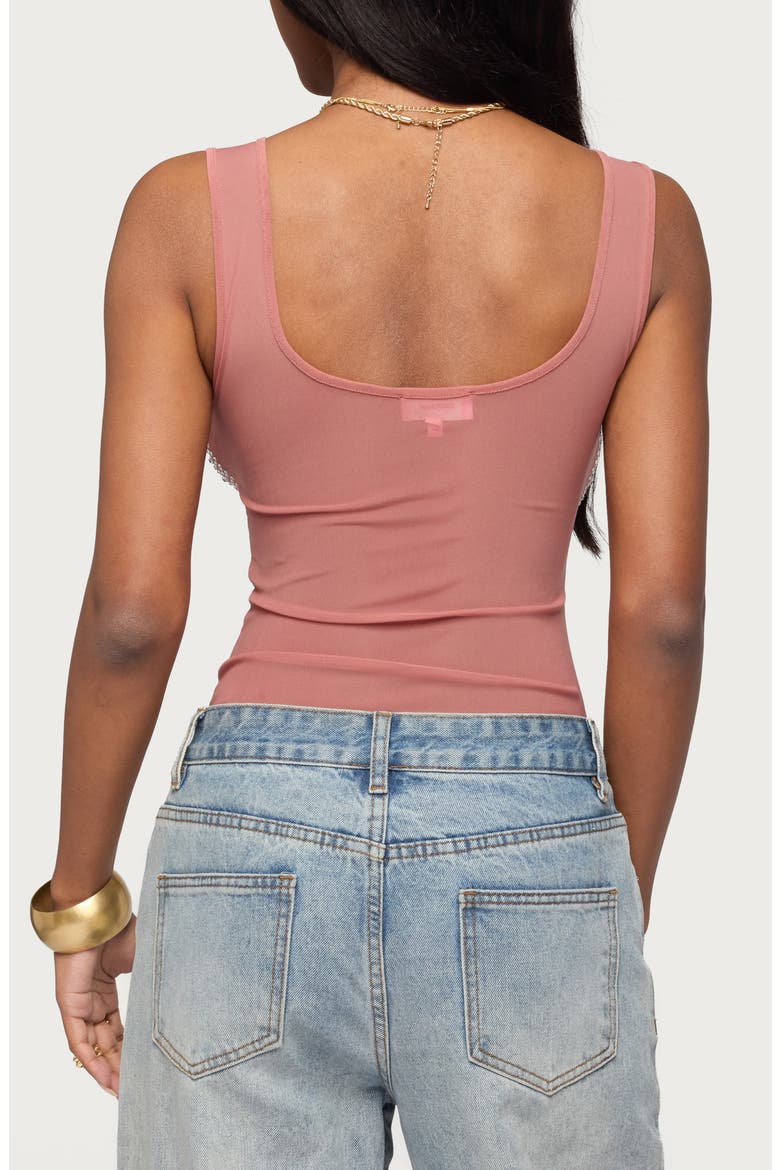 Angelita Embellished Mesh Tank, Alternate, color, PINK