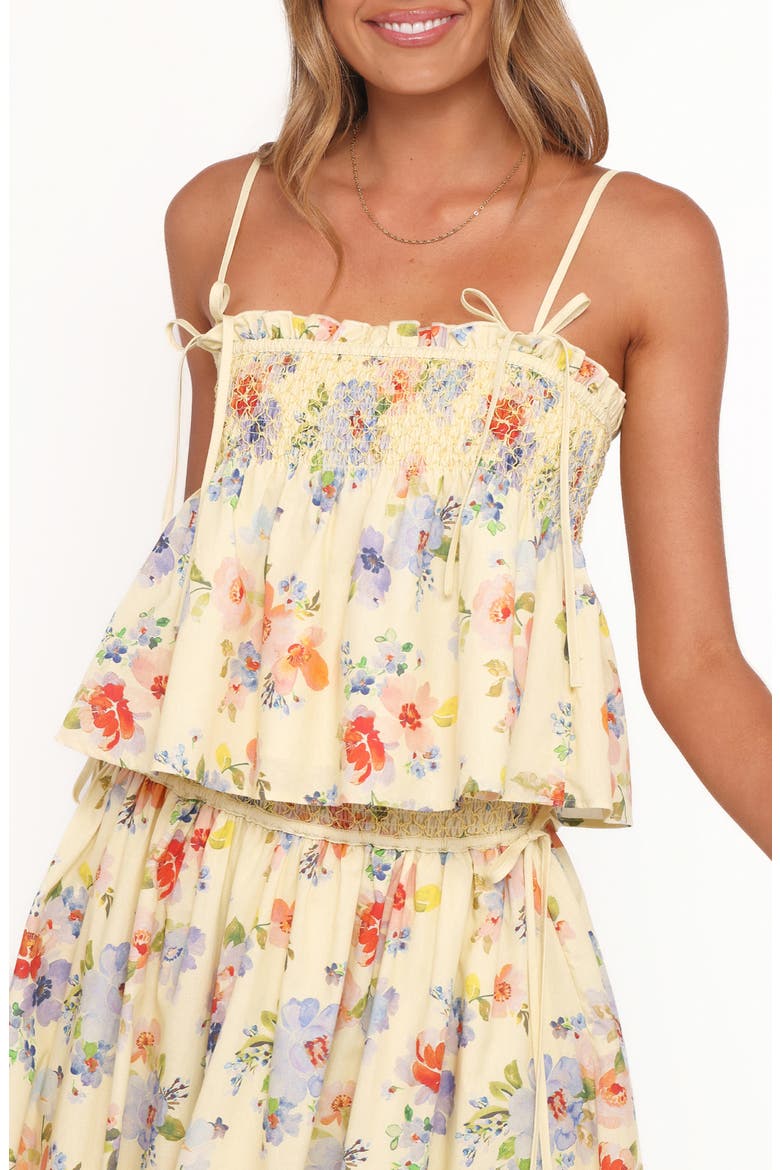 Cosima Floral Print Camisole, Main, color, YELLOW FLORAL