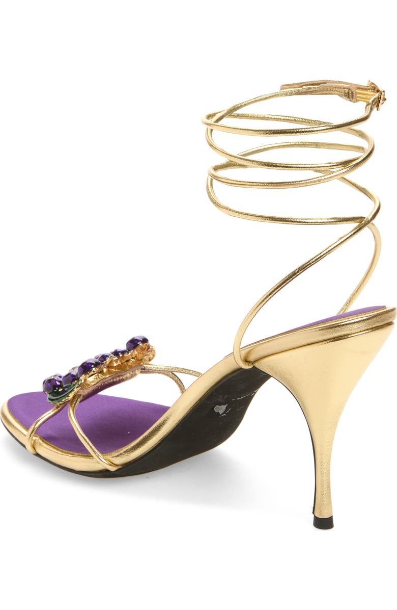 Jeffrey Campbell Kleo Ankle Strap Sandal, Alternate, color, Grape Combo