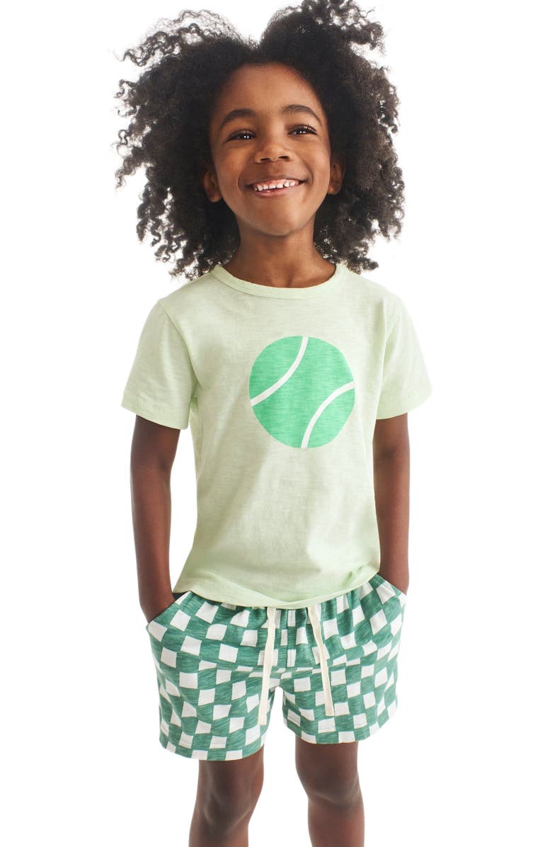 Primary Kids Tennis Ball Tee, Alternate, color, Light Clover Tennis Ball