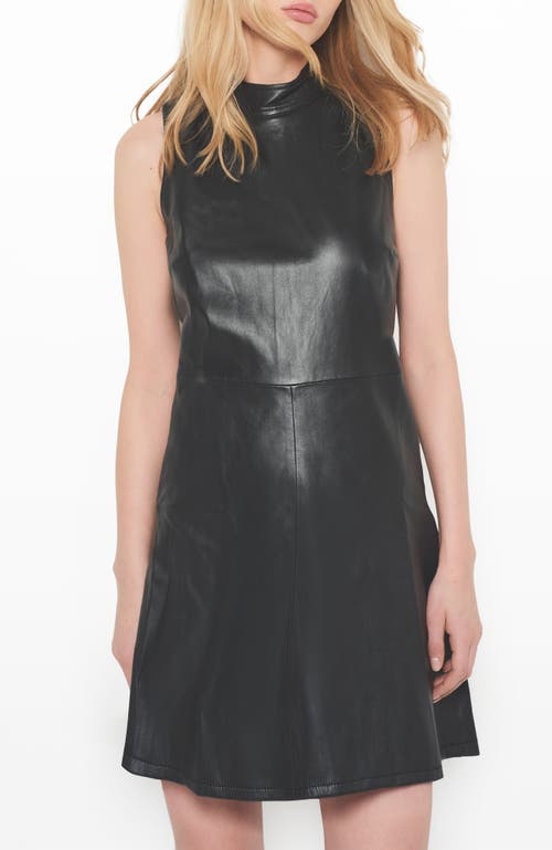 As B Y Df Crawford Upcycled Leather Dress In Black