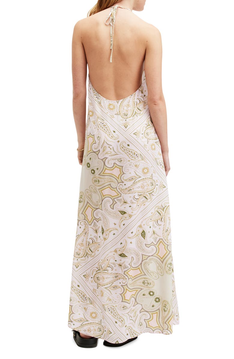 AllSaints Sarah Avalon Halter Maxi Dress, Alternate, color, Pistachio Green