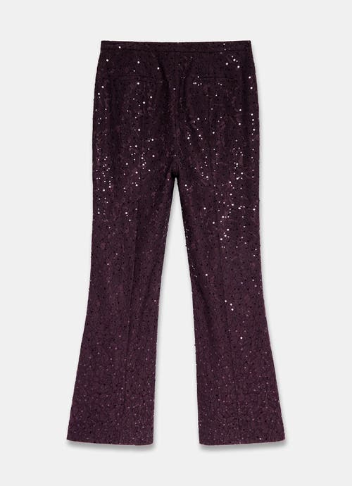 Mint Velvet Sequin Lace Flared Trousers In Multi
