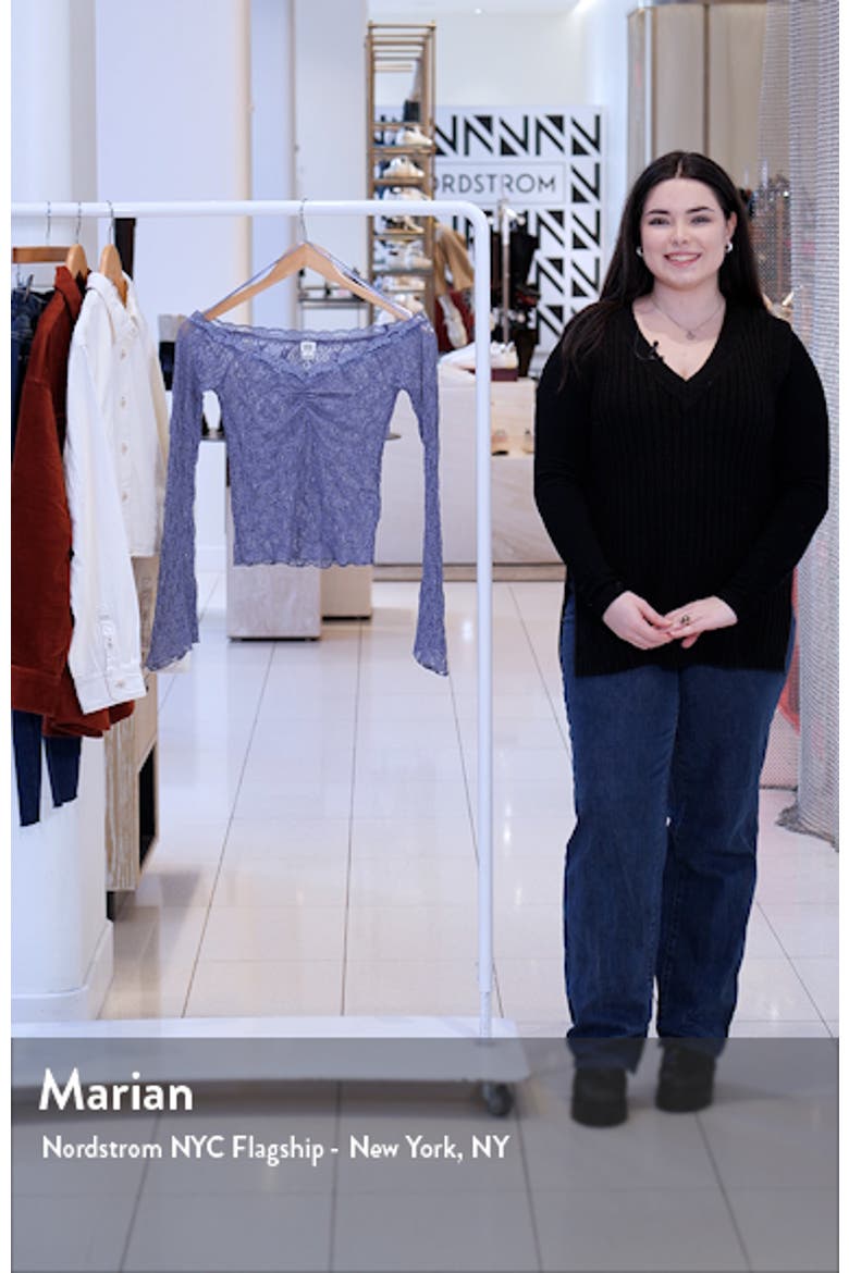 Rhia Off-the-Shoulder Lace Top video