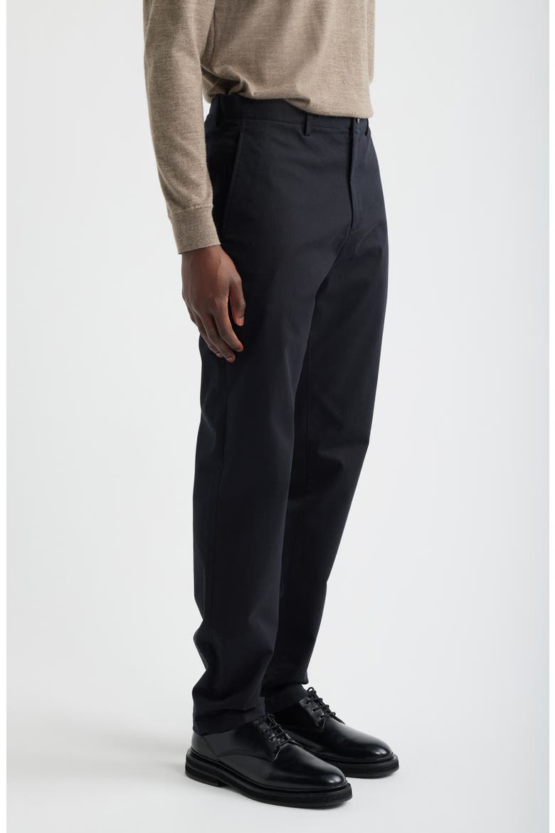 Zaine Slim Chino in Moonsoft Cotton Blend Trousers, Alternate, color, BLACK