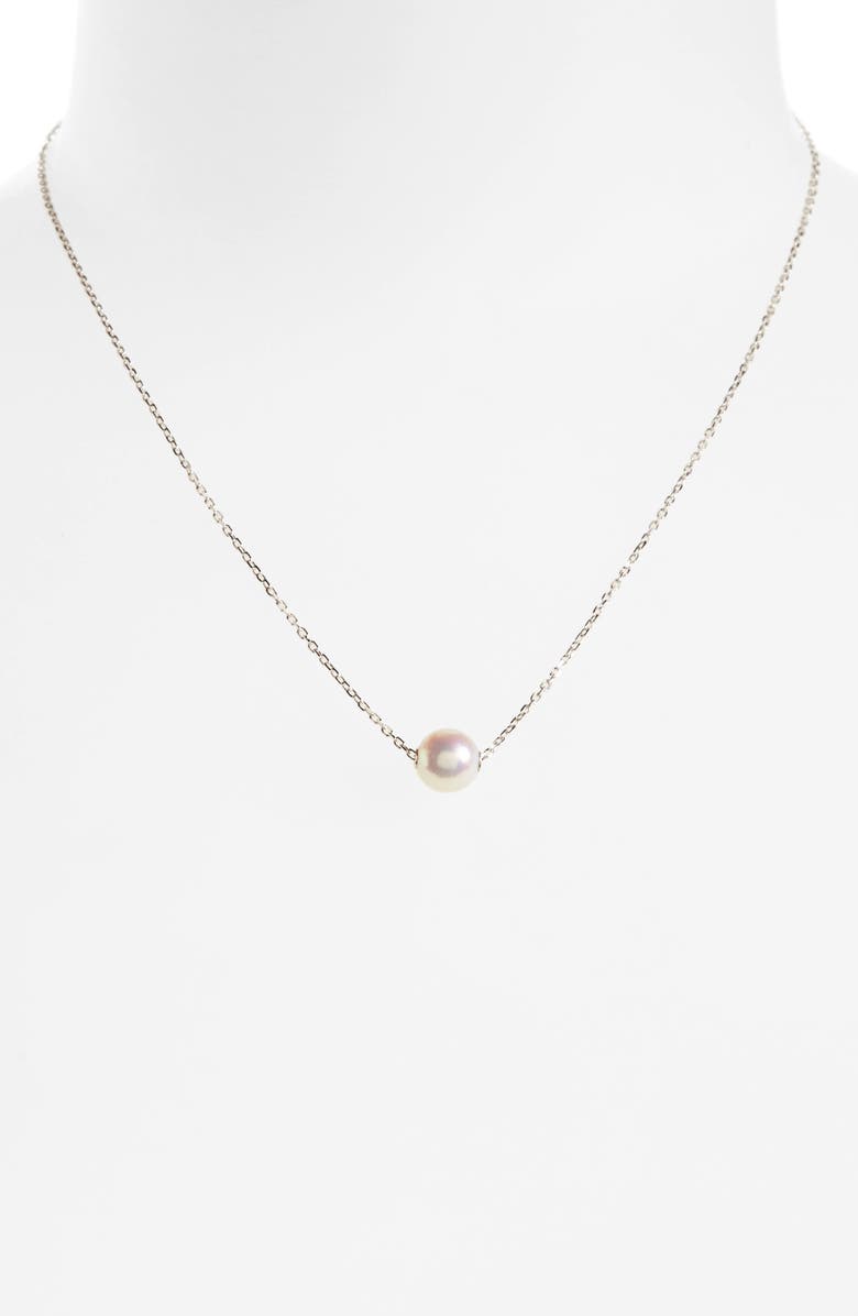 Mikimoto Single Pearl Pendant Necklace, Alternate, color,