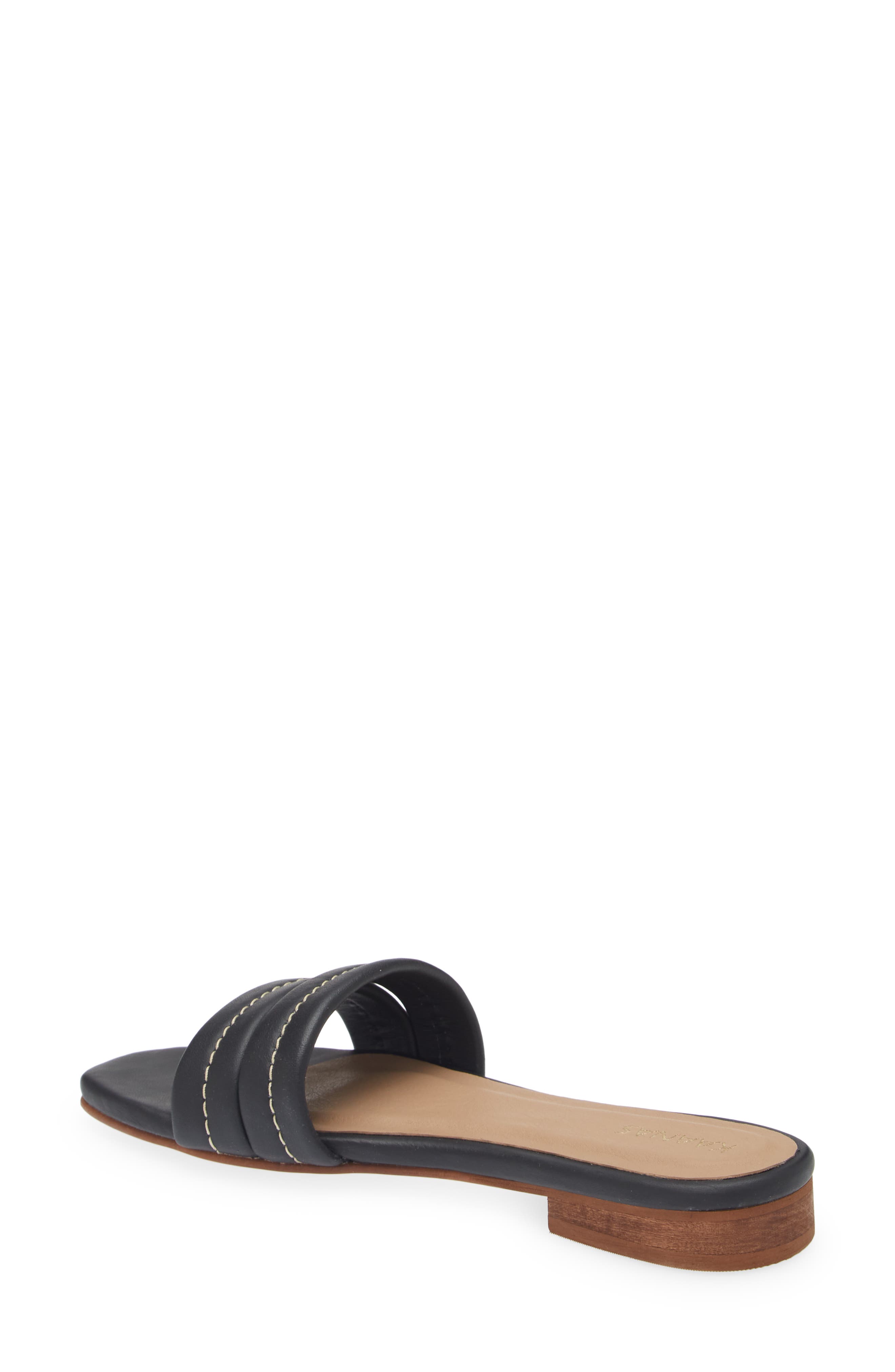 Kaanas Maya Chunky Slide Sandal, Alternate, color, Black