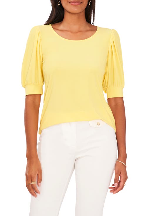 Balloon Sleeve Jersey Top