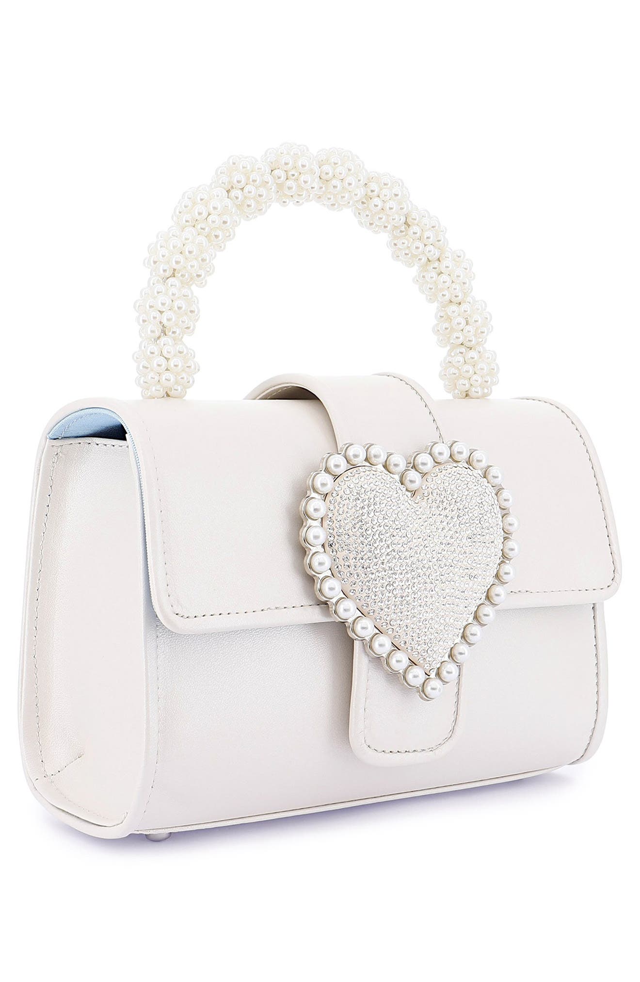 SOPHIA WEBSTER Amora Imitation Pearl Top Handle Bag, Alternate, color, 