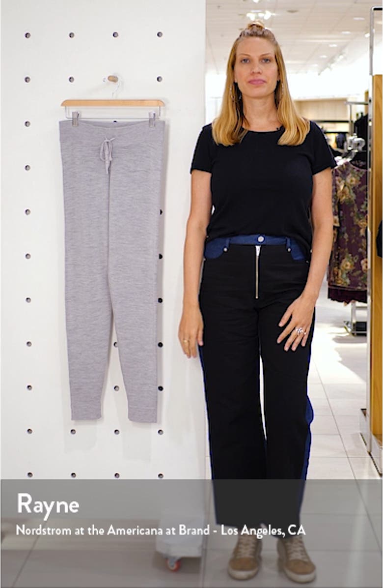 Carrigan Wool Blend Sweater Knit Jogger Pants, sales video thumbnail