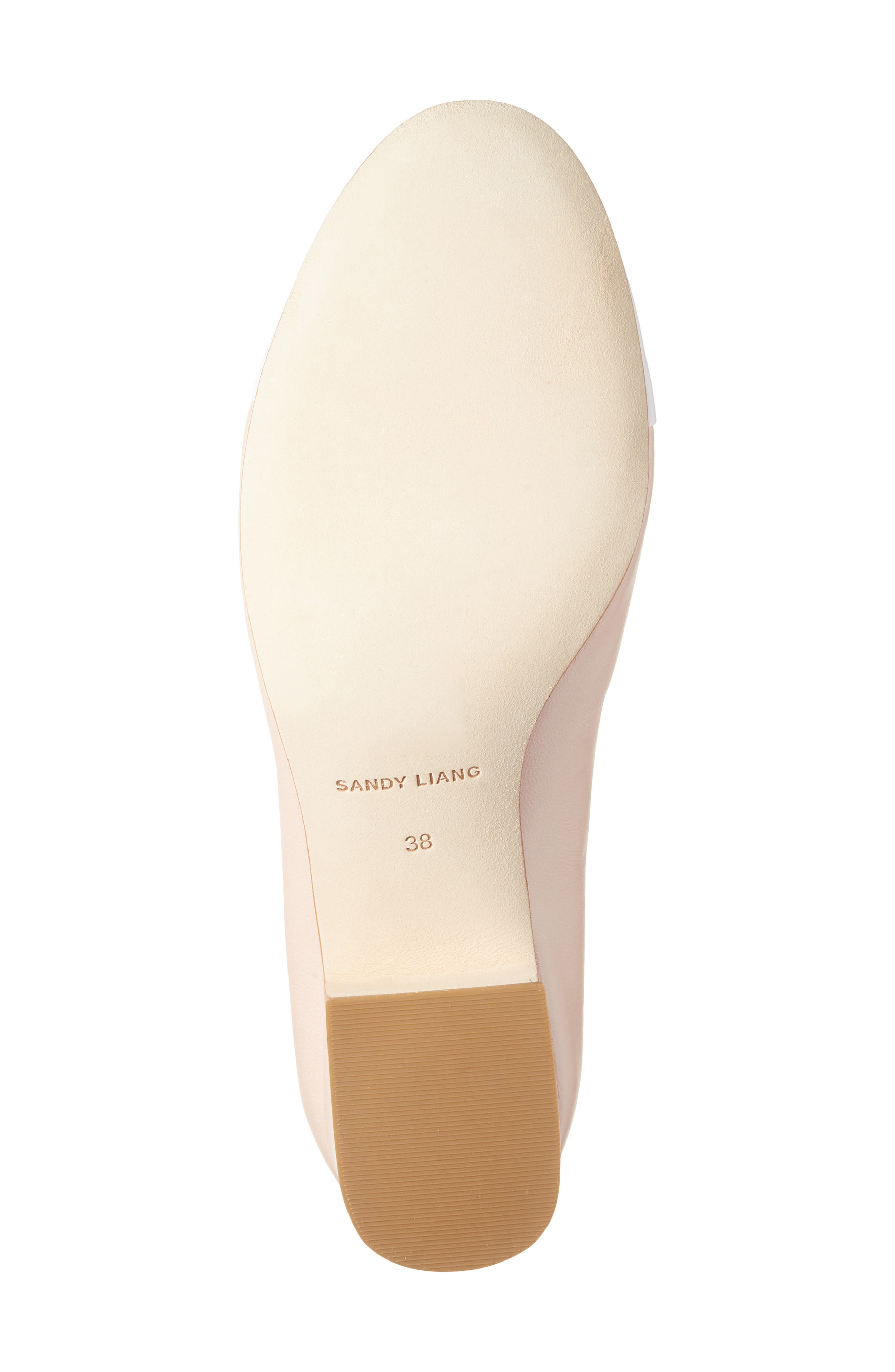 Sandy Liang Bow Pump, Alternate, color, Pearl Pink