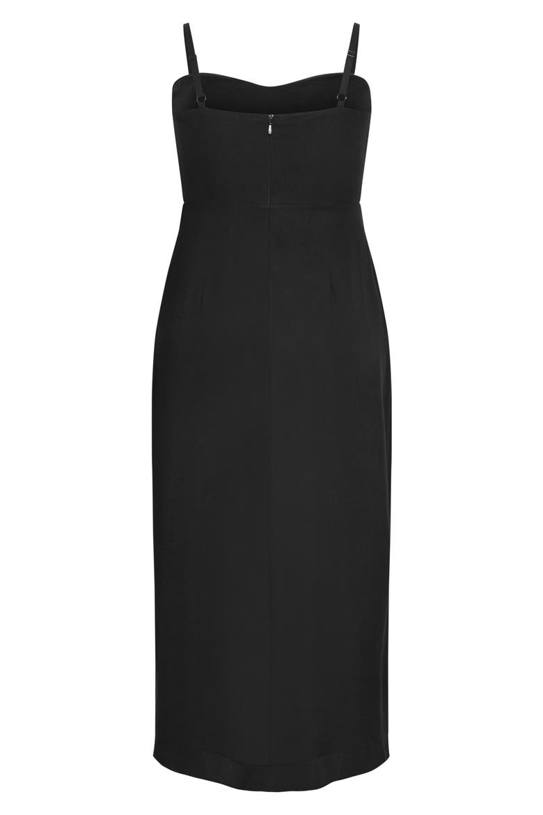 April Cutout Draped Maxi Dress, Alternate, color, BLACK